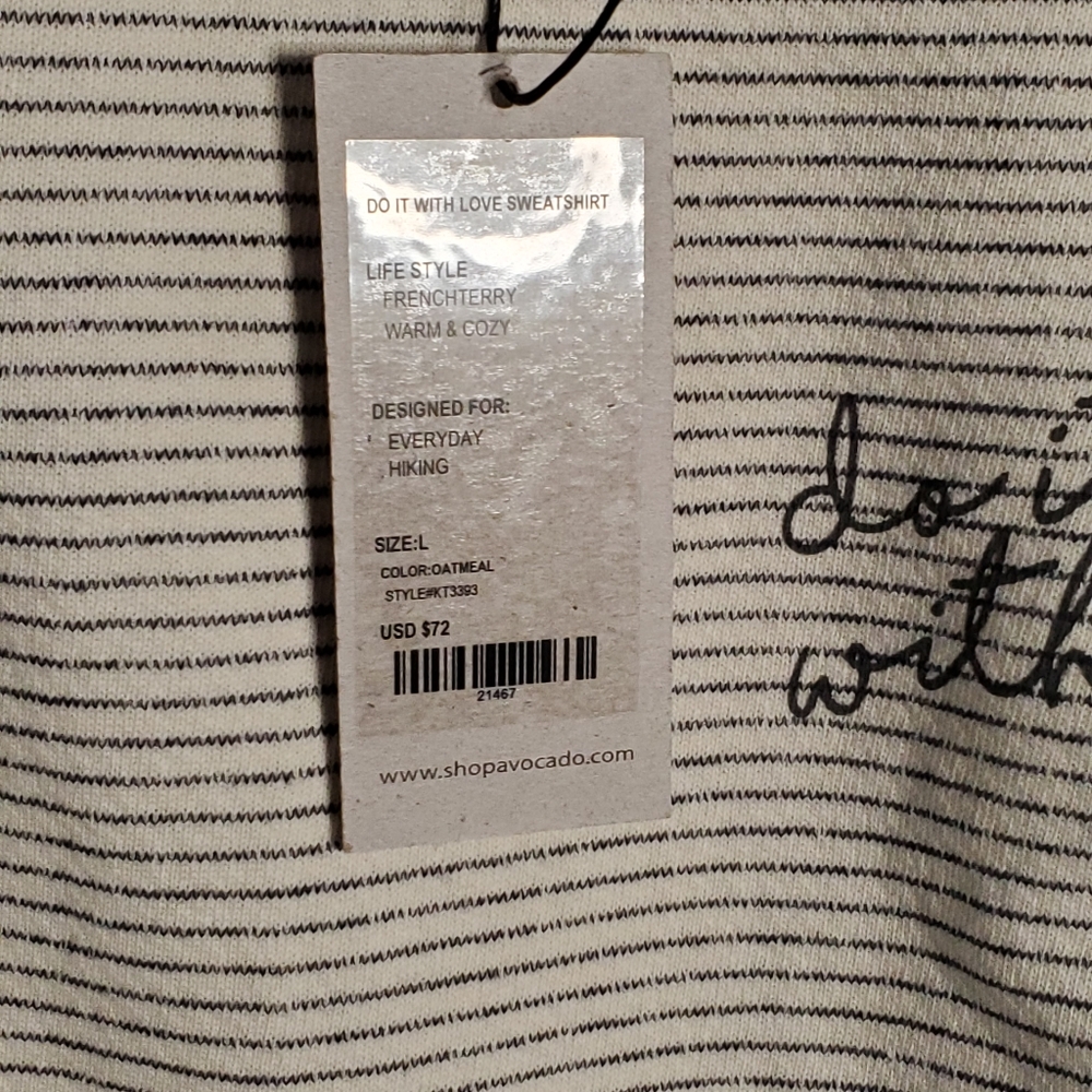 Avocado Do It With Love Oatmeal Sweatshirt - Picture 6 of 7